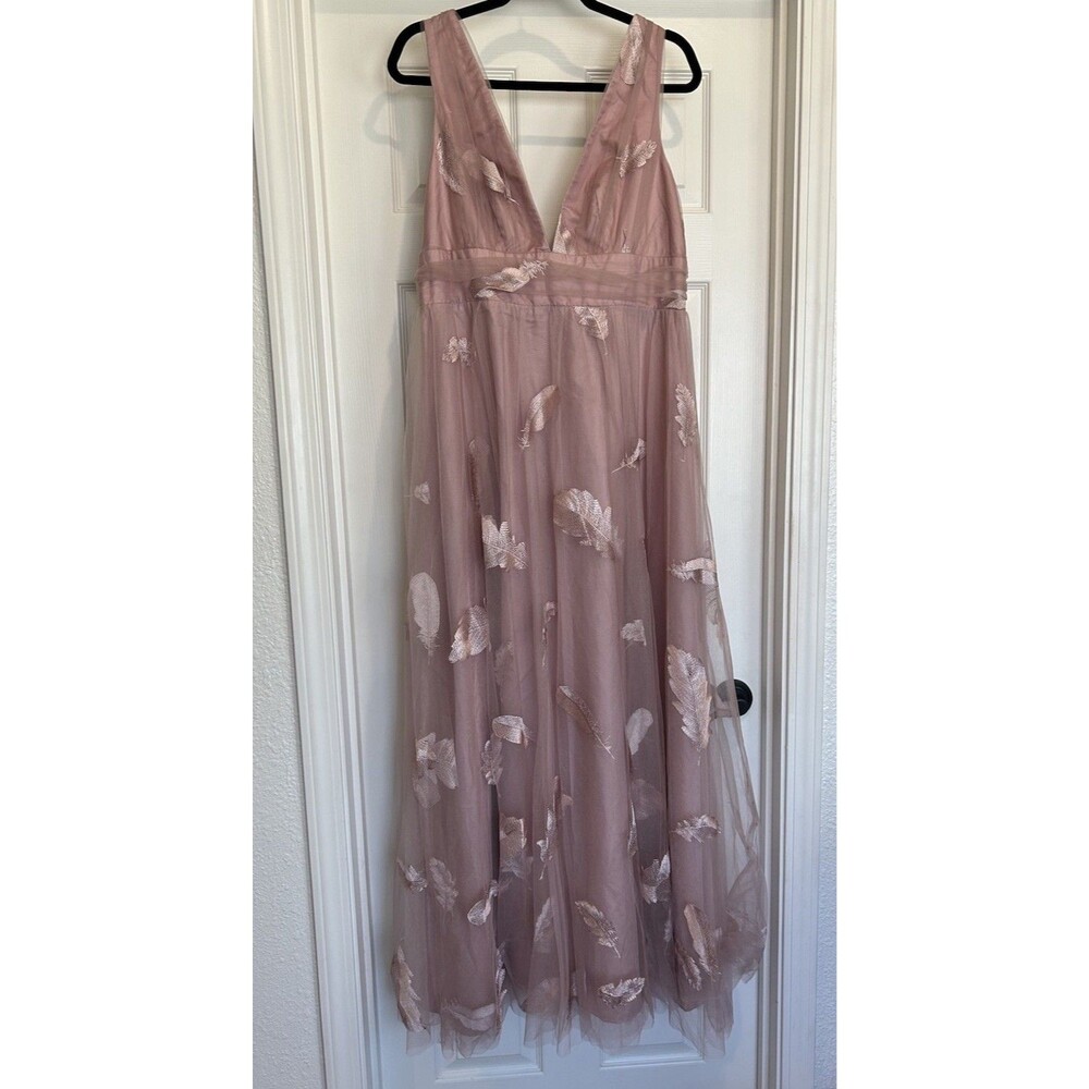 Blush Mark Pink Tulle long dress, party prom evening event formal wedding - Picture 1 of 8